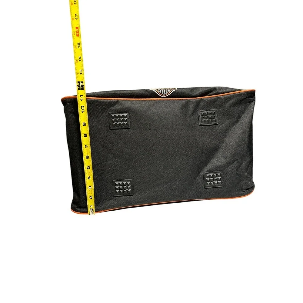 Harley-Davidson Motorcycles Eagle Logo Black & Orange Durable Travel Duffle Bag